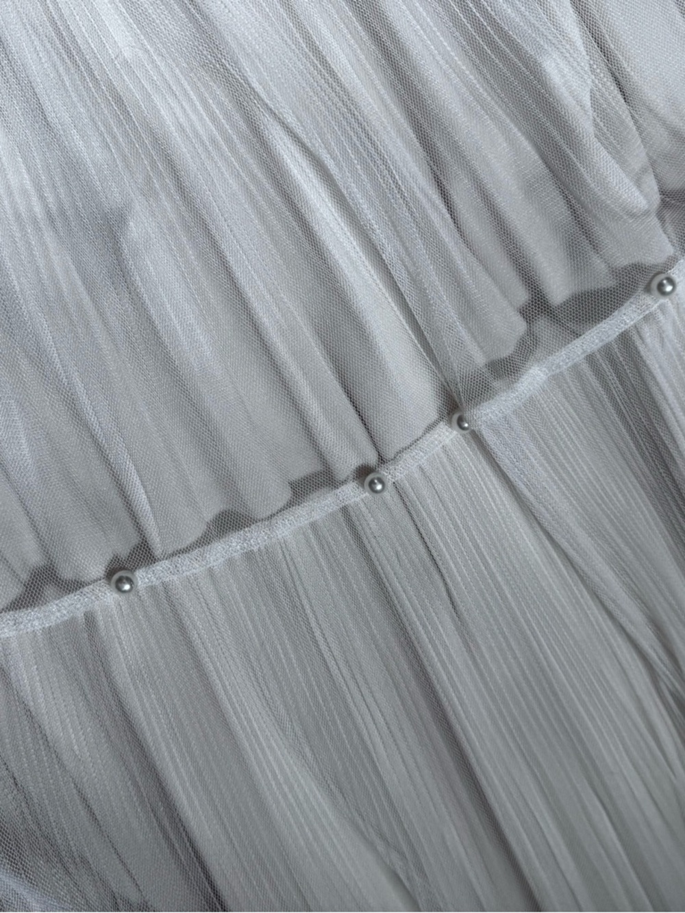 Papillon white tiered midi skirt - Picture 4 of 5
